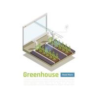 Smart Greenhouse Isometric Composition Vector Illustration