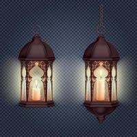 Ramadan Lanterns Composition Vector Illustration