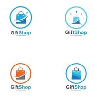 Gift Shop Logo Symbol Template Design Emblem Creative Symbol, Icon vector
