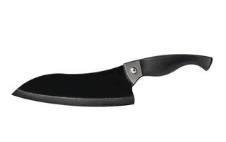 cuchillo aislado sobre fondo blanco con trazado de recorte para su uso en la cocina. foto