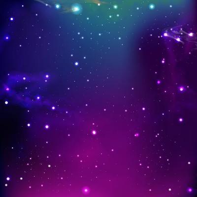 Realistic Space scene with Stars