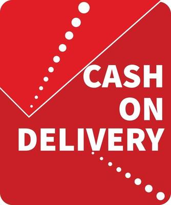 Cash On Delivery Steacker Vector