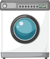 Una lavadora aislado sobre fondo blanco. vector