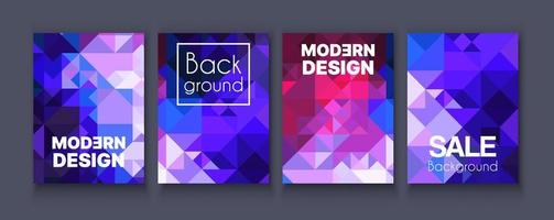 Brochure banner set collection flyer of abstract vector