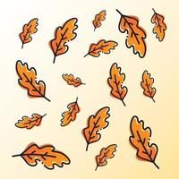 autumn background logo template illustration vector