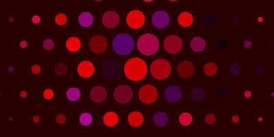 Light Pink, Red vector pattern with spheres.