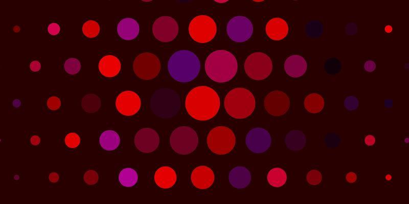Light Pink, Red vector pattern with spheres.