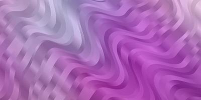 Light Purple, Pink vector background with bent lines.