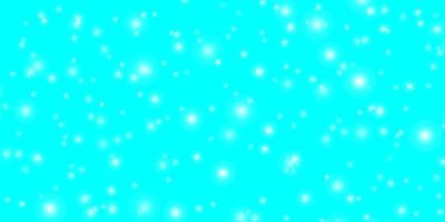 Light BLUE vector background with colorful stars.