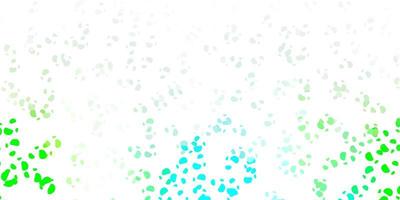 Light green vector backdrop with chaotic shapes.