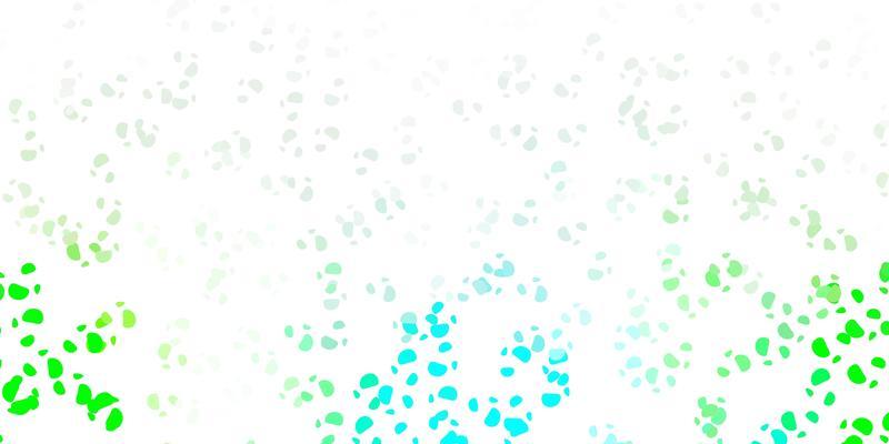 Light green vector backdrop with chaotic shapes.
