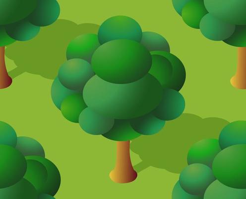 The seamless pattern is the background of the isometric