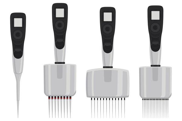 big kit different medical pipette, dropper for laboratory