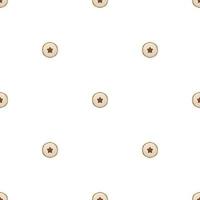big set identical biscuit, kit colorful pastry cookie vector