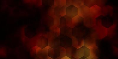 Dark Yellow vector layout with hexagonal shapes.