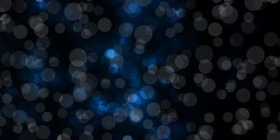 Dark BLUE vector backdrop with dots.