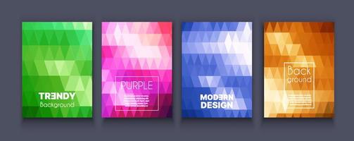 Brochure banner set collection flyer of abstract vector
