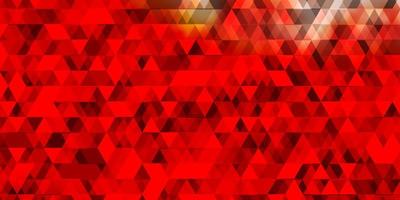 Light Red vector template with lines, triangles.