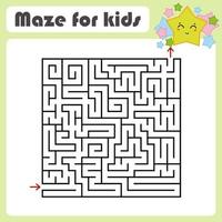 Maze for kids. Puzzle for children. Labyrinth conundrum. vector