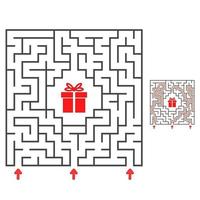 Maze for kids. Puzzle for children.  Labyrinth conundrum. vector