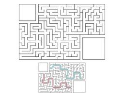 Maze for kids. Puzzle for children.  Labyrinth conundrum. vector