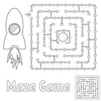 Maze for kids. Puzzle for children.  Labyrinth conundrum. vector