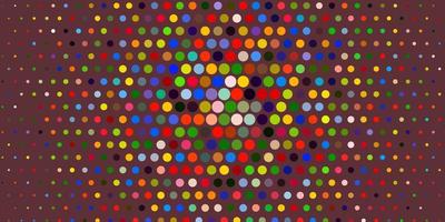 Light Multicolor vector backdrop with circles.