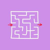 Maze for kids. Puzzle for children.  Labyrinth conundrum. vector