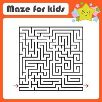 Maze for kids. Puzzle for children.  Labyrinth conundrum. vector