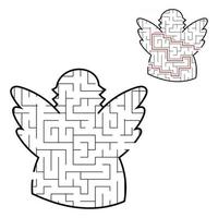 Maze for kids. Puzzle for children.  Labyrinth conundrum. vector