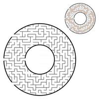 Maze for kids. Puzzle for children.  Labyrinth conundrum. vector