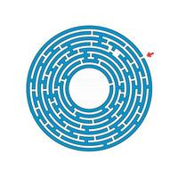 Maze for kids. Puzzle for children.  Labyrinth conundrum. vector