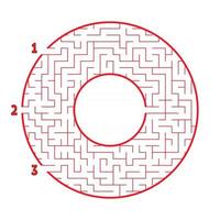 Maze for kids. Puzzle for children.  Labyrinth conundrum. vector