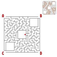 Maze for kids. Puzzle for children.  Labyrinth conundrum. vector