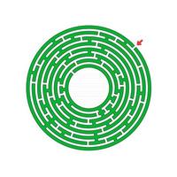 Maze for kids. Puzzle for children.  Labyrinth conundrum. vector