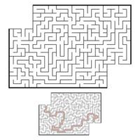 Maze for kids. Puzzle for children.  Labyrinth conundrum. vector