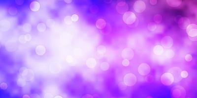 Light Purple vector backdrop with circles