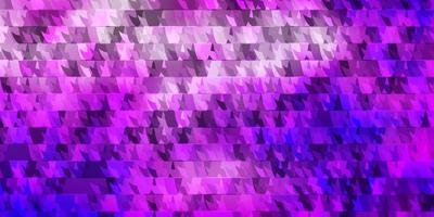 Light Purple vector template with lines triangles