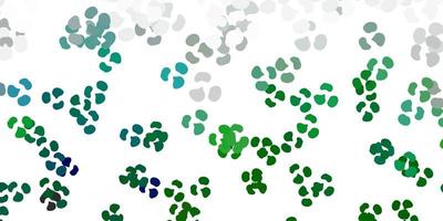 Light green vector texture with memphis shapes