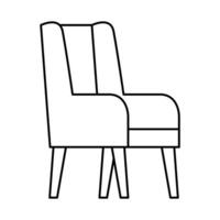 confortable sofa livingroom equipment icon vector