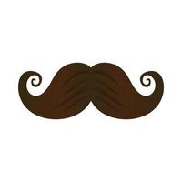 Isolated mustache icon vector design