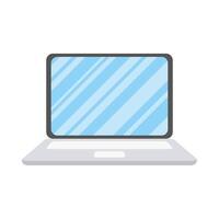laptop computer portable device icon vector