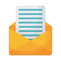 envelope mail postal isolated icon vector