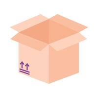 Delivery open box icon vector design
