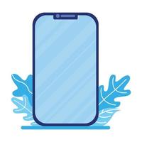 Isolated digital smartphone vector design