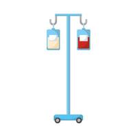 Isolated medical blood bag vector design