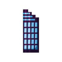 Isolated city building vector design