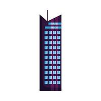 Isolated city building vector design