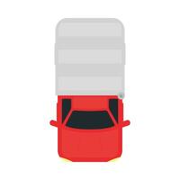 truck vehicle top view vector design