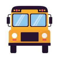 diseño de vector de autobús escolar aislado